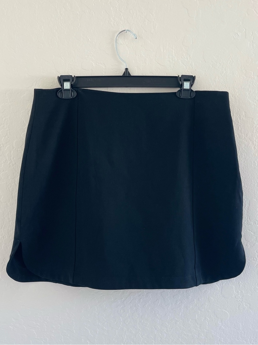 Steve Madden Tulip Hem Mini Skirt Black Size Large